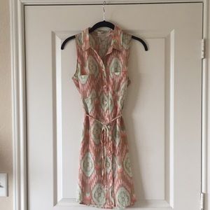 Olive & Oak button down draw string dress